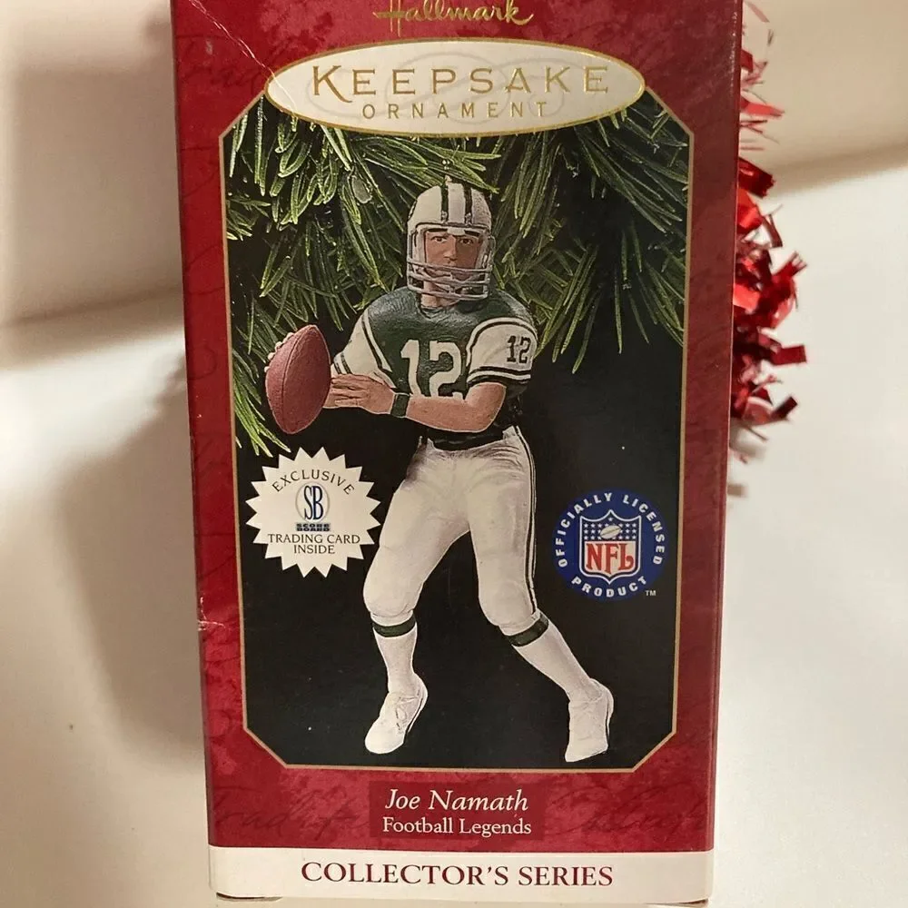 Joe Namath Football Legends Hallmark Keepsake Ornament NIB